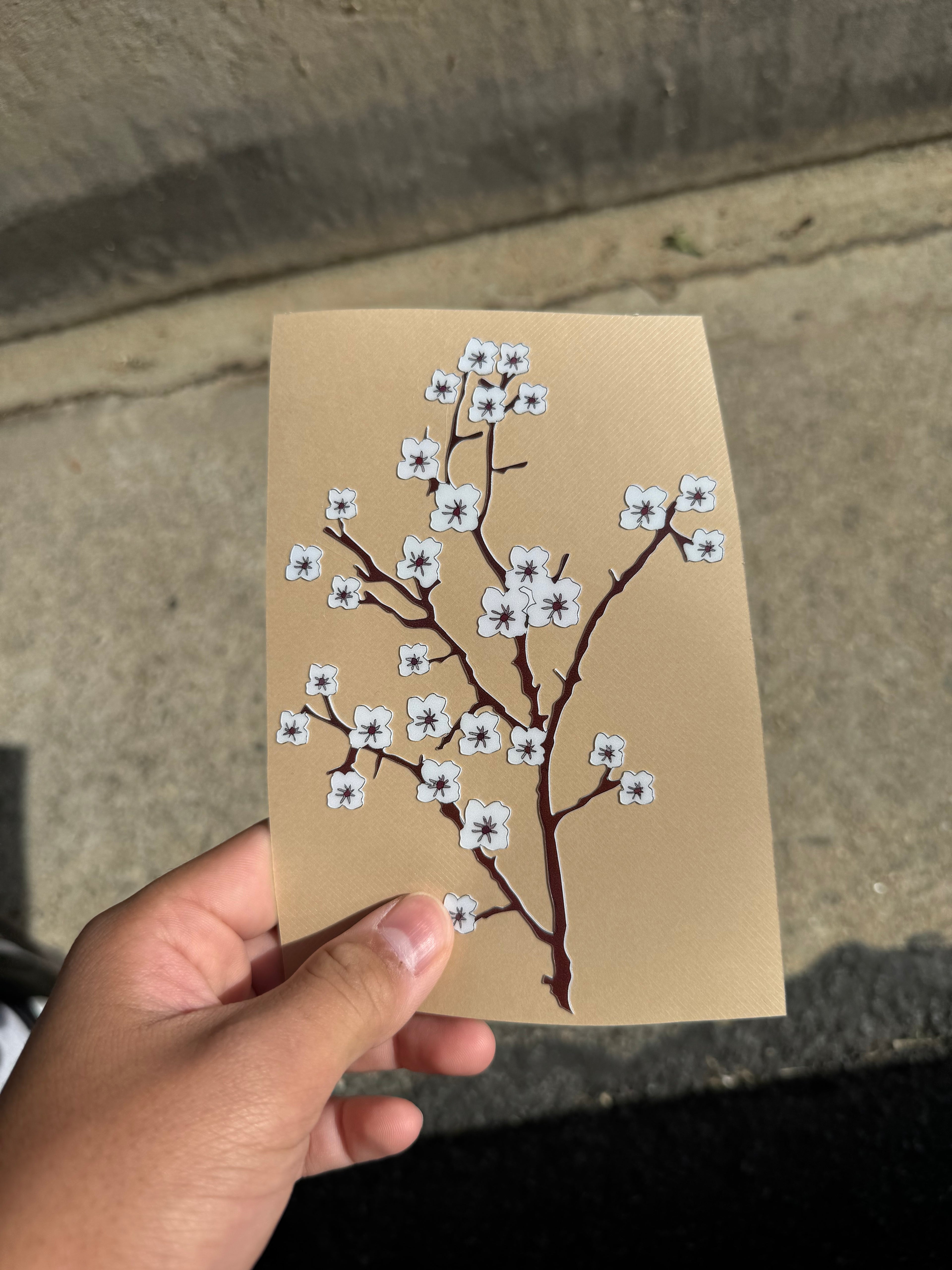 Cherry Flower Branch x4